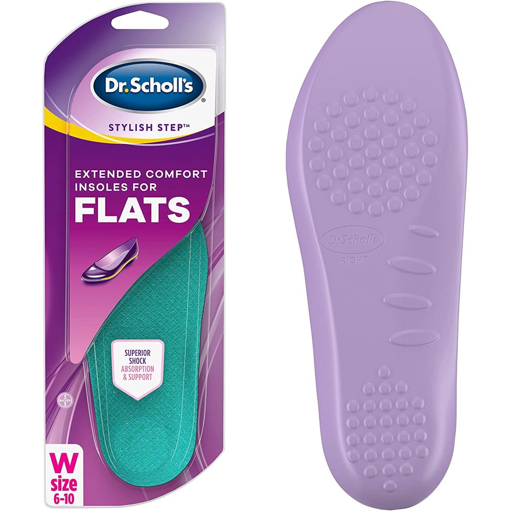 Dr. Scholl's Stylish Step Extended Comfort Insoles for Flats, 1 Pair ...