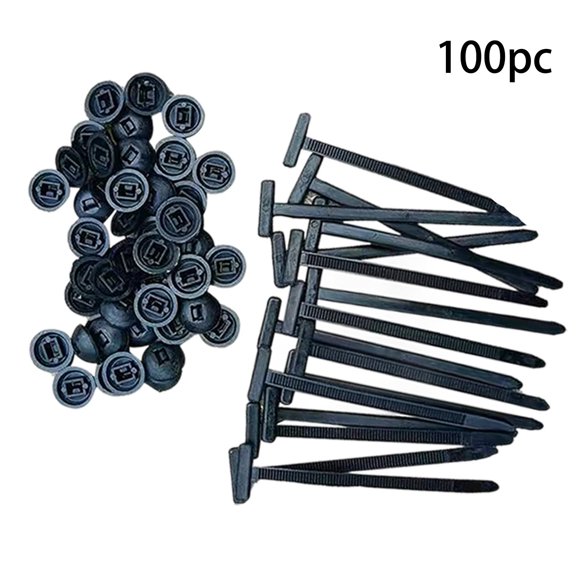 200PCS Nylon Universal Cable Tie Buckle, Heavy Duty Self-Locking Nylon Zip Ties Holder, Multipurpose Plastic Cable Ties Tool