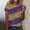 16#Purple, variant on DPTALR Mardi Gras Women's Casual Printed Round Neck Short Sleeved Pullover Top,Purple,Size S