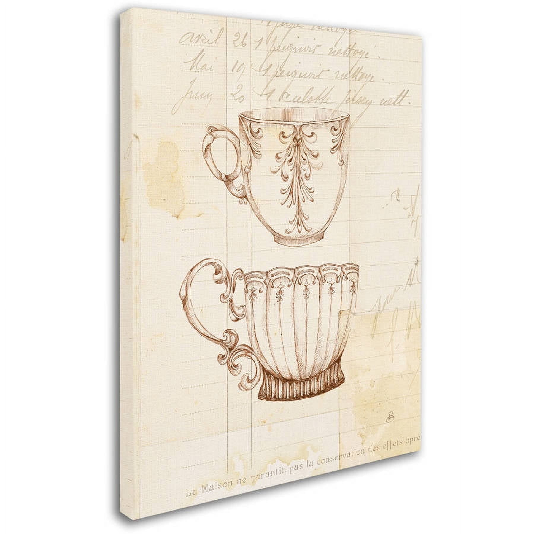 Trademark Fine Art "Authentic Coffee IV" Canvas Art by Daphne Brissonnet