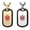 Silver&Gold, variant on Men Women Medical Alert ID Dog Tag Pendant Chain Necklace Stainless Steel-Silver