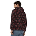 thumbnail image 4 of Uemuo Red Snake for Men's Fashion Full-zip Hoodies & Sweatshirts with Kangaroo Pocket, Zip-up Hooded Sweatshirt, Moisture Wicking & Breathable-Small, 4 of 5