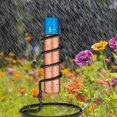 thumbnail image 3 of Medidor de lluvia de patio, medidores de lluvia flotantes de cobre: ​​medidores de medición de lluvia de agua de cobre duraderos para jardín, patio, césped, exterior 8 * 8 * 40 cm TUNC Sencillez, 3 of 5