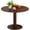 Walnut, variant on Round Dining Table, Circle Dining Table for 1-2 23.6 in, Modern Farmhouse Dinner Table Breakfast Tulip Table, for Kitchen/Small Space/Little Nook - Walnut