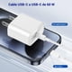 thumbnail image 4 of Cable USB C Yoele Blanco Carga Rápida Trenzado 1M 60W para iPhone, Galaxy y más, 4 of 9