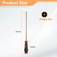 thumbnail image 2 of Uxcell PH2 Phillips Screwdriver #2 14.57" Magnetic Screwdrivers 4.72" Heat-Treated S2 Alloy Steel with Ergonomic Handle for DIY Repairing, Red Brown, 2 of 7