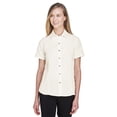 thumbnail image 1 of Camisa de campamento texturizada Barbados para mujer CREMA 2XL Harriton M560W, 1 of 1