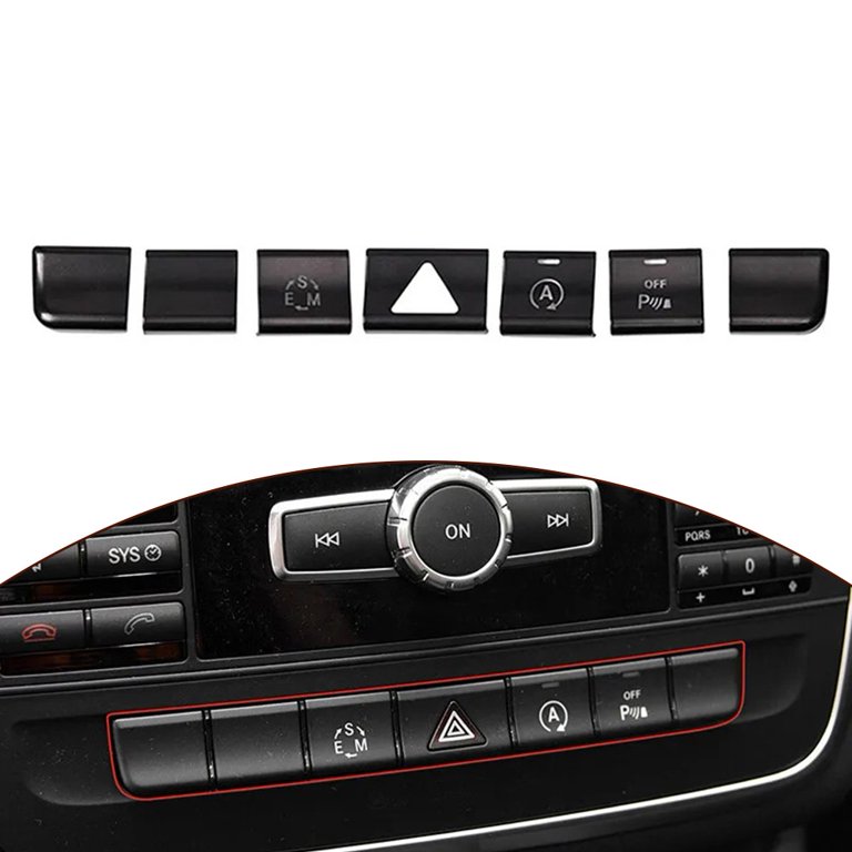 TTCR-II 12 PCS Compatible avec Bouton de Volant Mercedes Benz Classe A B C E G ML GL GLK GLA CLA CLS SL, Autocollant de Boutons pour TTCR-II 12 PCS Compatible avec Bouton de Volant Mercedes Benz Classe A B C E G ML GL GLK GLA CLA CLS SL, Autocollant de Boutons pour