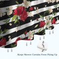 thumbnail image 6 of Pioneer Flower Floral Print Pattern Shower Curtain 72"x84" ,Bathroom Decorative Shower Curtains Set with 12 Hooks,Modern Waterproof Washable Shower Curtain, 6 of 6