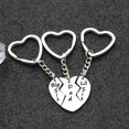 thumbnail image 2 of 3PC Daddy Sisters Key Chain Rings Set Heart Puzzle Key Chain Dad Big Little Sis Keyrings Christmas Birthday Gift, 2 of 6