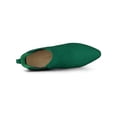 thumbnail image 4 of BLISSFUL STEP Women's Boots Pointed Toe Block Heel Chelsea Ankle Boots Emerald Green 5.5, 4 of 7