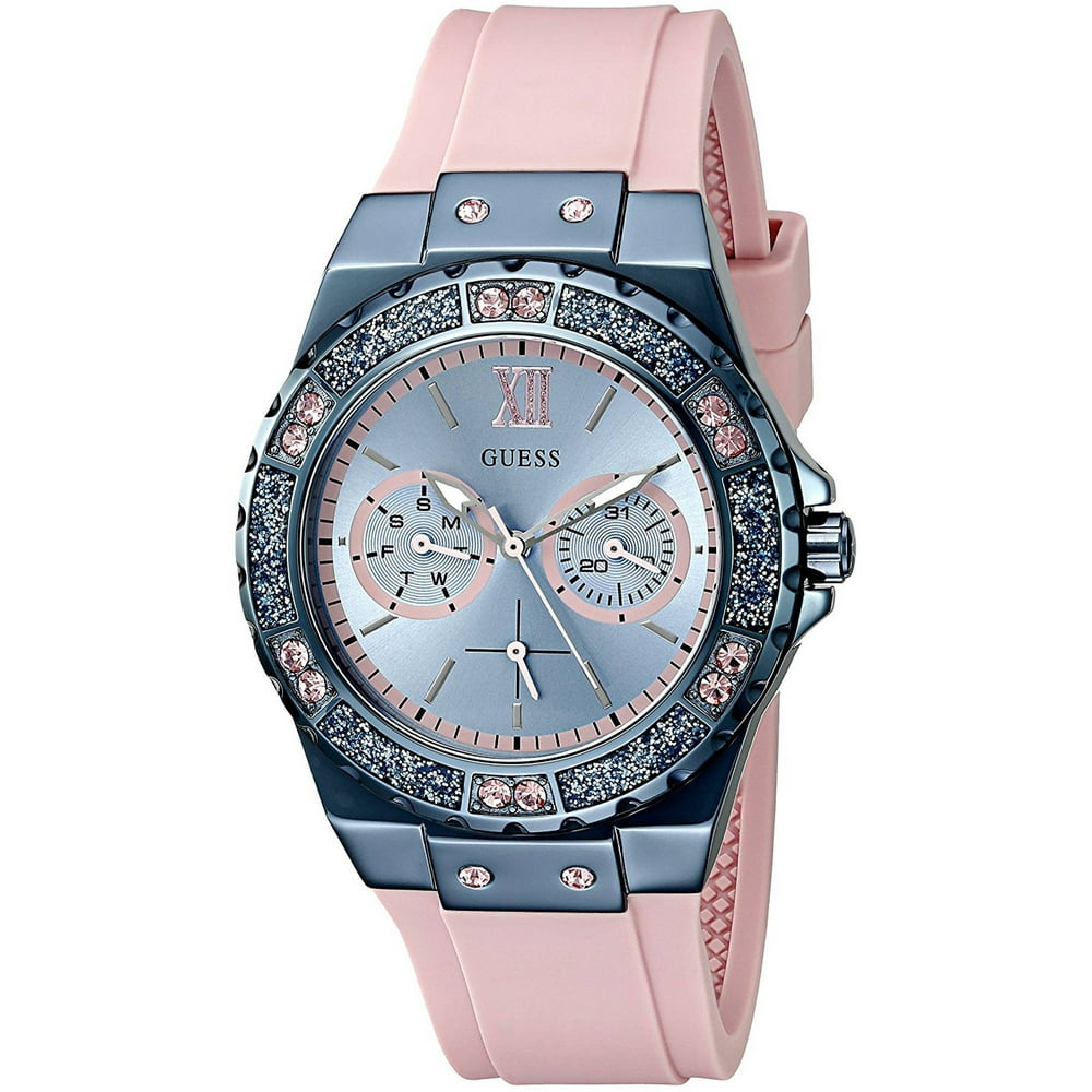 GUESS Pink Silicone Multifunction Ladies Watch U0775L5