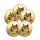 thumbnail image 1 of 5 Piezas Arte Decoración Golden Dog Monedas Conmemorativas Coleccionables, 1 of 8