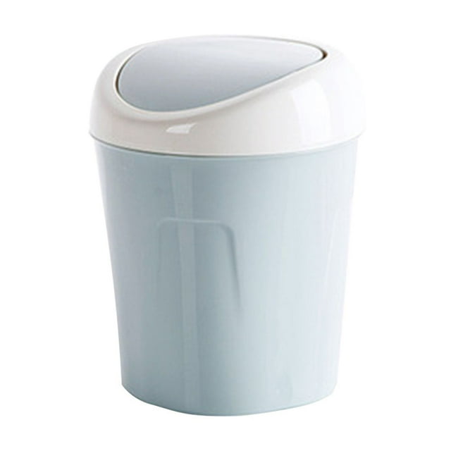 Birdeem Mini Desktop Trash Can Home Kitchen Desk Trash Can with Lid Debris Storage Cleaning Push-Type Double Bucket Hidden Garbage Bag