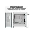 thumbnail image 3 of Corsair 4000D AIRFLOW Tempered Glass Mid-Tower ATX Case, White CC-9011201-WW, 3 of 12