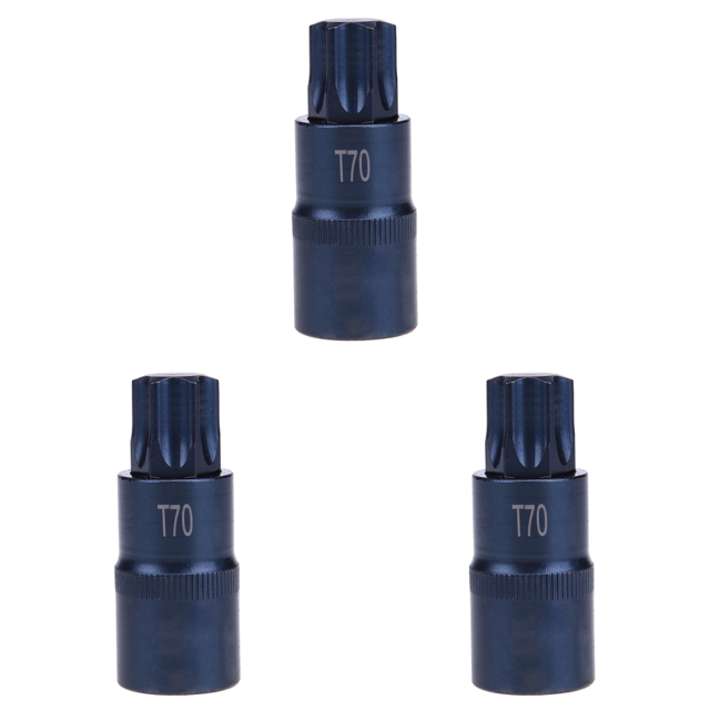 1 Punta Destornillador Torx Adaptador Casquillo 1/2" Herramienta Manual Casquillo Destornillador T70 (1/2*55*T70)
