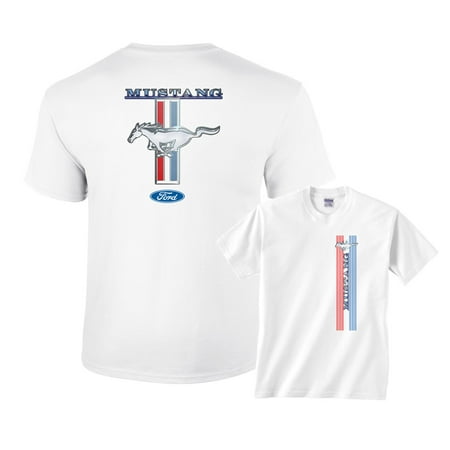 Navy Mustang - Ford Mustang Racing Stripe T-Shirt