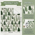 thumbnail image 3 of Christmas Tree Fuzzy Blanket 60 x 50 Inch Watercolor Green Forest Soft Throw Blanket for Winter Home Chair Sofa Couch Bed, 3 of 6