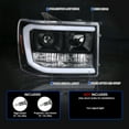thumbnail image 4 of Spec-D Tuning Black Projector Headlights w/ LED Tube Compatible with 2007-2013 GMC Sierra 1500, 2500HD, 3500HD, Left + Right Pair Headlamps Assembly, 4 of 7
