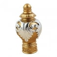thumbnail image 4 of veasfak Embouts de Tringle à Rideaux Motif Fleur pour Cuisine Chambre Maison Or, 4 of 9