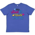 thumbnail image 3 of Inktastic My Aunt and Uncle Love Me with Hearts Youth T-Shirt, 3 of 5