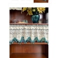thumbnail image 7 of Handmade Crochet Curtain Tiers Rustic Boho Curtain Valance for Cafe Kitchen Window Farmhouse Room Divider Rod Pocket Hollow Lace Curtains, 7 of 7