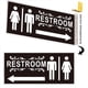 thumbnail image 3 of Letreros de Baño para Negocios, Unisex, de Aluminio Grueso, Fáciles de Instalar, para Interiores y Exteriores., 3 of 8