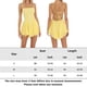 thumbnail image 2 of Vestido De Tirantes Finos Vestido corto elegante para mujer, vestido acampanado de malla sin espalda, traje de vacaciones con cuello cuadrado Cgtredaw Amarillo M para Mujer, 2 of 6