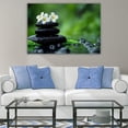 thumbnail image 2 of Mudket Framed Canvas Wall Art, White Orchid Candles Zen Stones Wall Decor, Elegant Calming Spa Floral Waterproof Art Prints for Bathroom Bedroom Living Room Home Decor - 20"L x 16"W, 2 of 9