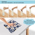 thumbnail image 3 of Yayeee 6 Pack Kitchen Dish Cloths Set for Washing Soft Drying Absorbent Microfiber Towels, Retro Daisy Pattern, 3 of 9