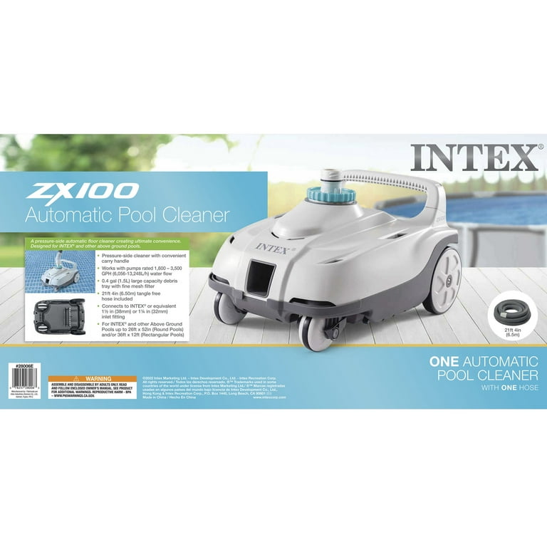 Intex ZX100 Auto Pool Cleaner with Krystal Clear Saltwater