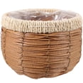 thumbnail image 1 of Milisten Woven Planter Basket Natural Handwoven Plant Pot Container Farmhouse Planter Rattan Basket, 1 of 6