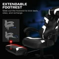 thumbnail image 4 of RESPAWN 110 Pro Ergonomic Gaming Chair with Footrest for Adults - Comfortable Office Gaming Recliner with Lumbar Support and Headrest, Racing Style Video Game Chairs for Computer Gamer - White, 4 of 8