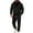 Black*, variant on RUTAYY Men's Outfits Modern 2 Piece Business Attire Formal Long Sleeve Tops and Trousers Solid Color Elegant Dates Sets