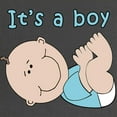 thumbnail image 2 of CafePress - It's A Boy - Maternity Dark T-Shirt, 2 of 3