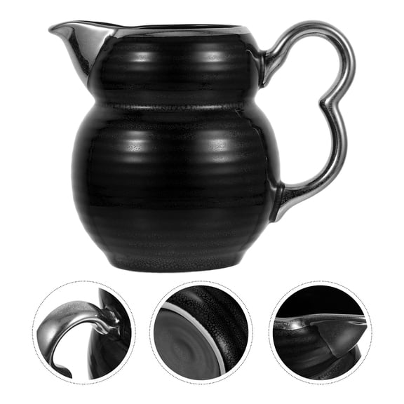 MLINS Ceramic With Handle Ceramic Milk Pitcher Coffee Jar Jug Milk Container Creamer Pitcher Portable