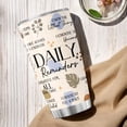 thumbnail image 5 of Daily Reminder Tumbler for Positive Mindset, 20oz Stainless Steel Insulated Cup with Motivational Affirmations, Self Love Mental Health Gift for Women, Friends, Coworkers, 5 of 7