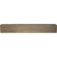 thumbnail image 4 of 6"W x 4"H x 12'L 2-Sided (L-beam) Riverwood Endurathane Faux Wood Ceiling Beam, Honey Dew, 4 of 17