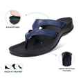 thumbnail image 4 of AEROTHOTIC Arch Supportive Strappy Orthotic Comfortable Flip Flops Cushion Soft Toe Post Non-Slip Summer Casual Travel Walking Thong Sandals Women Beach Essentials, 4 of 6