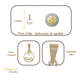 thumbnail image 2 of Cadena de Oro Hombre Imperial Jewelry Torsal 10K Calibre 2.4mm 60 Cm, 2 of 3