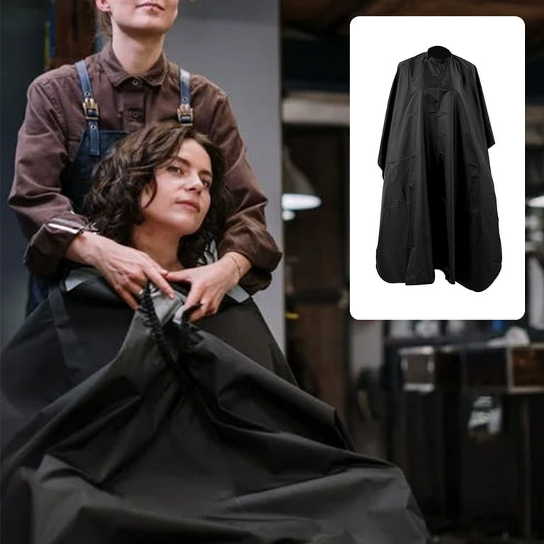 Hair Cutting Cape,Haircut Salon Hairdressing Cape Anti-Static Hair Cutting  Apron Home Barber Use 160x140cm,Waterproof and Breathable Hairdressing  Apron : : Home Improvement