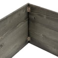 thumbnail image 5 of Vickerman 21" x 9" Gray Square Wooden Knock down Tree Collar, 5 of 6