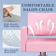 thumbnail image 5 of Salon Chair, Hair Chair, Salon Chair for Hair Stylist, Stylist Chair with Heavy Duty Hydraulic Pump, 360 Degrees Rolling Swivel Spa Beauty Equipment, Pink, 5 of 8