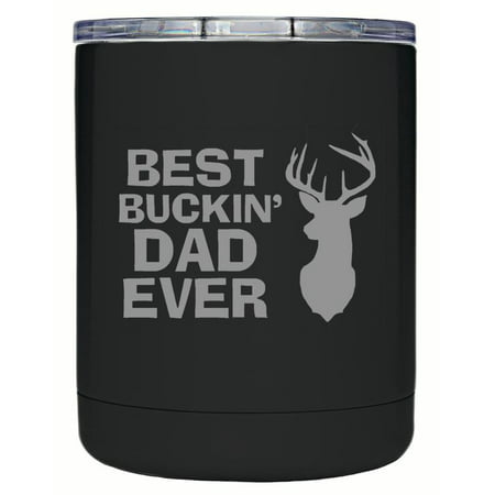 Father's Day TSC Powder Coated Best Buckin Dad Ever 10 oz Engraved
