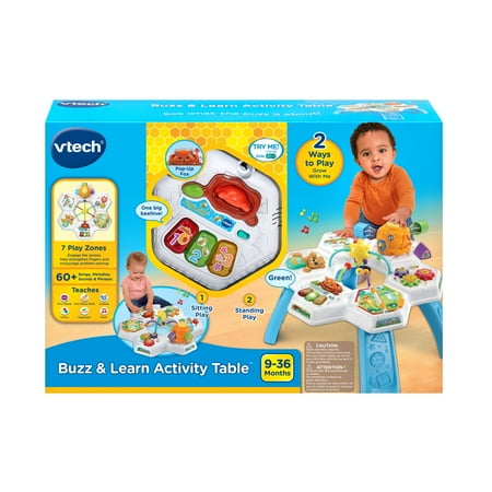 VTech Buzz & Learn Activity Table with Accessories, Baby and Toddler Toys