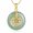 Lotus - Gold1, variant on Midir&Etain  Lotus Jade Necklace White Gold Plated Pendant Natural Jade Jewelry Birthday Gift for Mom Grandma Women