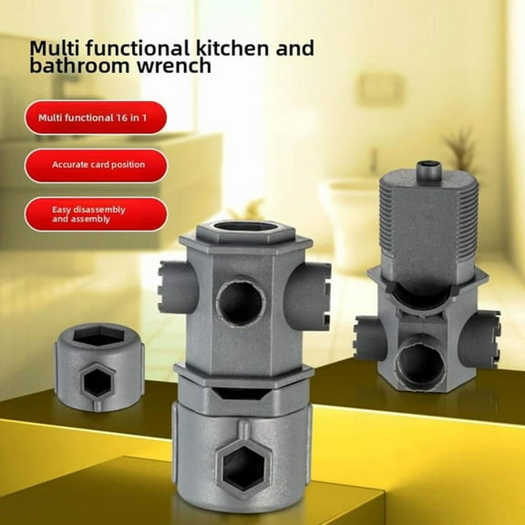Faucet and Sink Installer,Basin Wrench,Multi-Purpose Wrench Plumbing Tool,Plumbing Wrench, Multifunctional Sink Wrench
