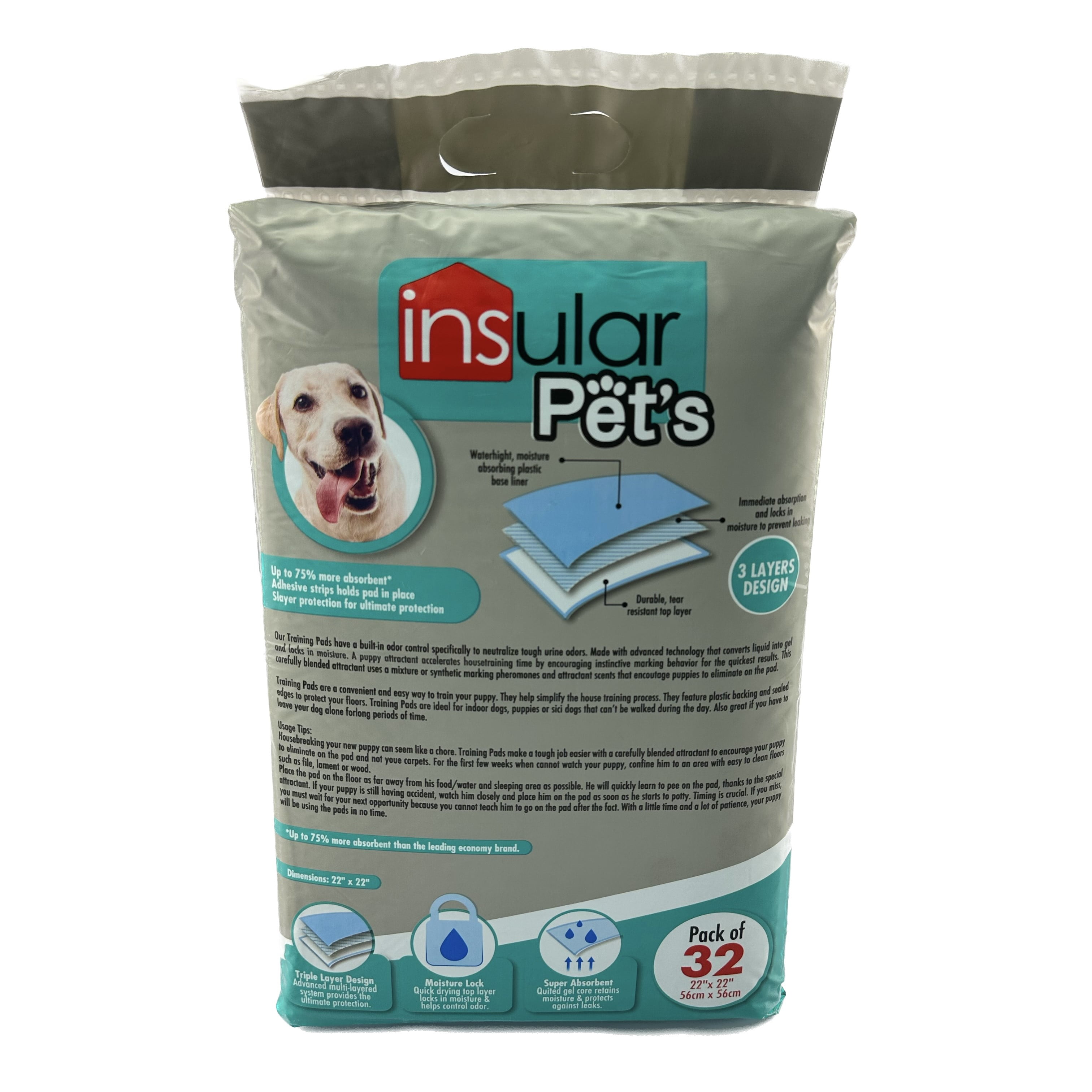 Insular Pet's 32pk Training Pads for Dogs