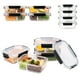 thumbnail image 1 of JUEGO DE RECIPIENTES DE VIDRIO HERMÉTICO, CONTENEDORES Para Alimentos con Tapas Cierre Fácil, Refractarios para Cocina, Horno, Refrigerador Congelador (JUEGO 10 RECIPIENTES (20 PZ)), 1 of 6