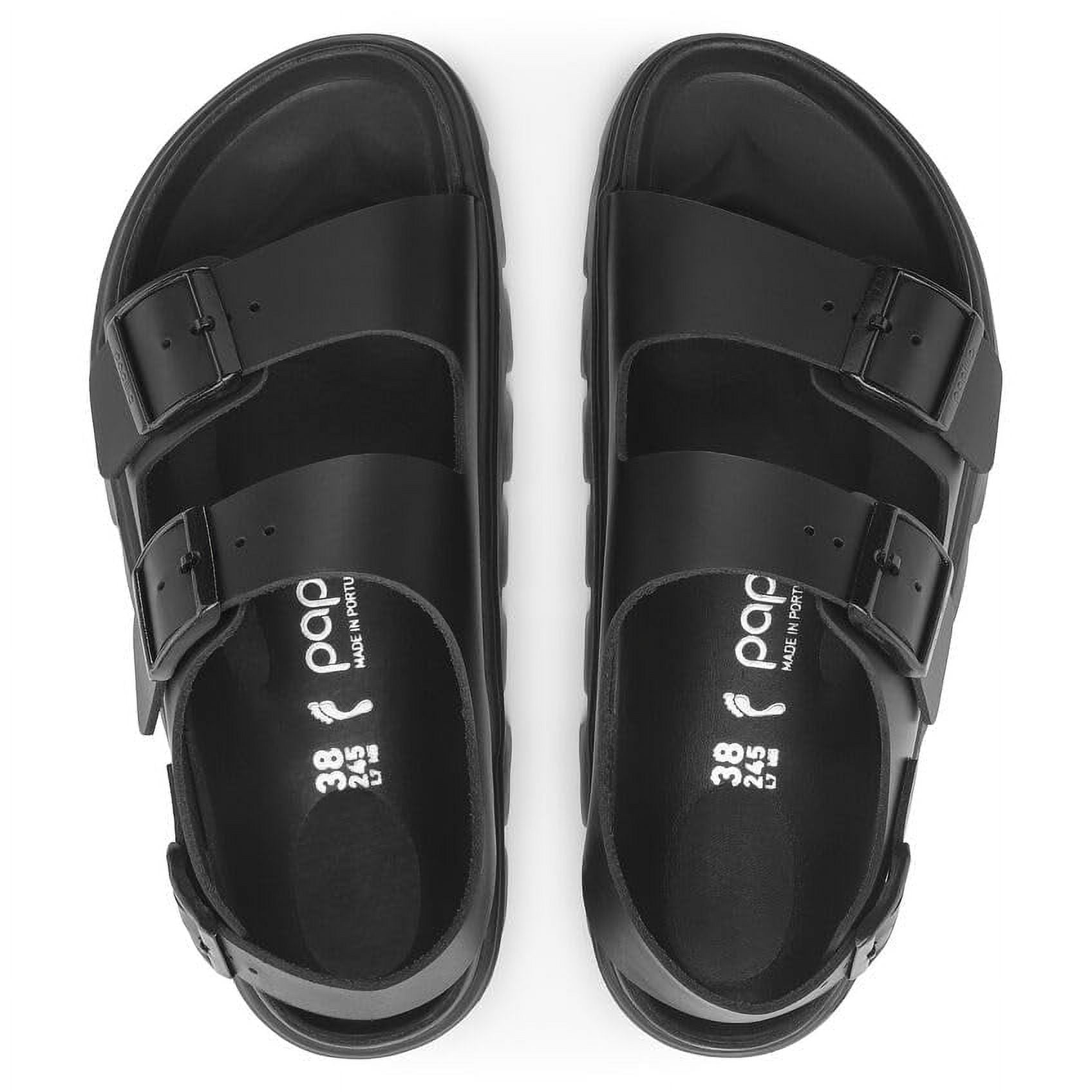 BIRKENSTOCK Milano Chunky Leather Sandals - Stylish Platform Sole with Exquisite Nappa Lining, Two Straps, and Adjustable Buckles - Multiple Colors & Sizes